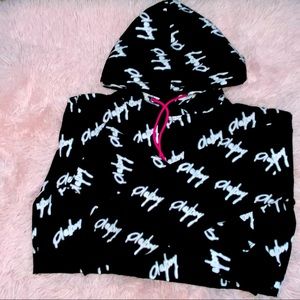 PLAYBOY SCRIPT CROPPED HOODIE 🐰